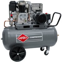 Druckluft- Kompressor 3 ps 2,2 kW 10 bar 100 Liter Kessel 400 v großer Kolben-Kompressor hk 425-100 - Airpress von AIRPRESS