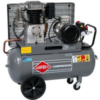 Lgeschmierter Druckluft-Kompressor 5,5 ps 4 kW 11 bar 90 Liter Kessel 400 Volt großer Kolben-Kompressor hk 700-90 - Airpress von AIRPRESS