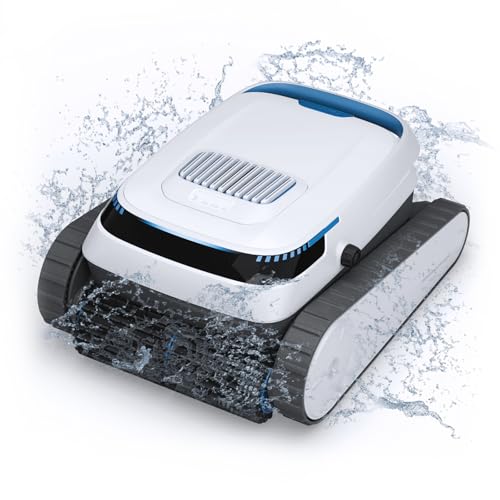 AIRROBO Poolroboter, Poolsauger Akku Kabelloser, Poolroboter Boden und Wand, Wasserlinie, Intelligenten Navigation, 120 Minuten Laufzeit, Wandklettern, Poolreiniger für Pools bis zu 170㎡, PC10 von AIRROBO