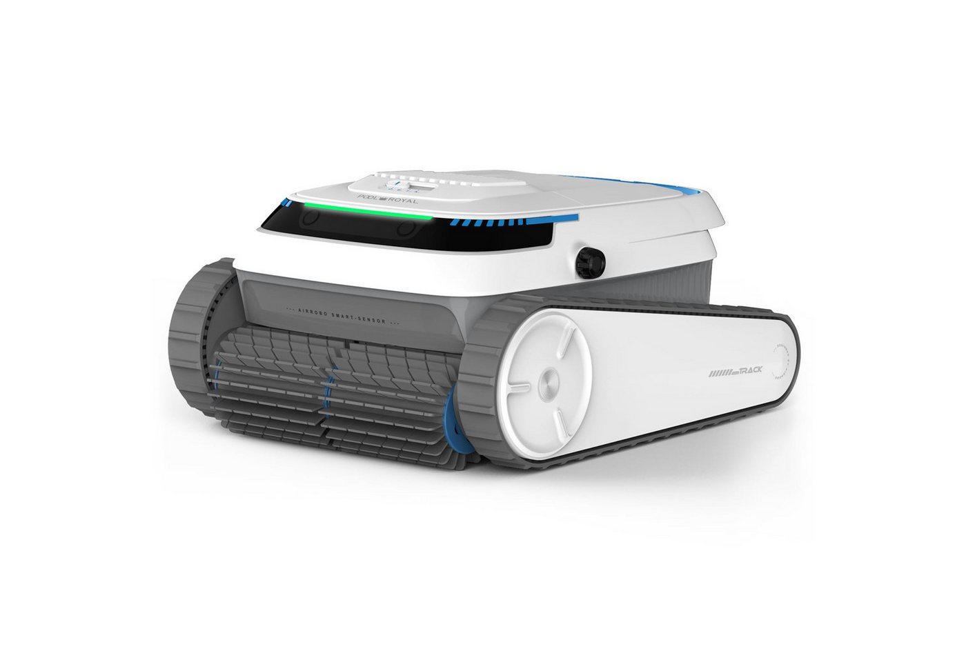 AIRROBO Poolroboter PC10 Roboter-Poolreiniger, (Effiziente 3-Motoren-Reinigung mit Doppelbürsten, 120 Min. Laufzeit & großer 4L-Schmutzbehälter), für alle Beckenformen, für Boden-/Wand-/ Wasserlinienreinigung von AIRROBO