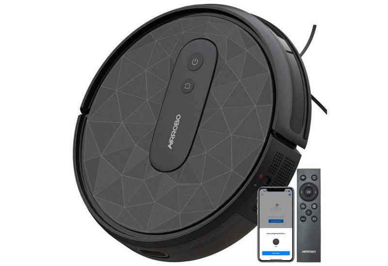 AIRROBO Saugroboter 2800Pa WiFi/App, Selbstaufladung, Leise, für Tierhaare, Hartböde von AIRROBO