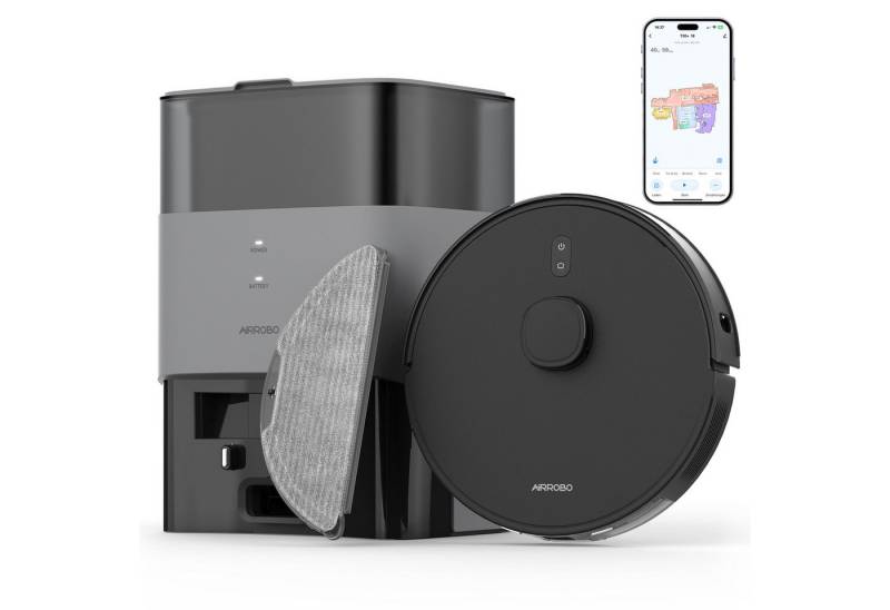 AIRROBO Saugroboter Saug- und Wischroboter mit Absaugstation Automatische Entleerung von AIRROBO