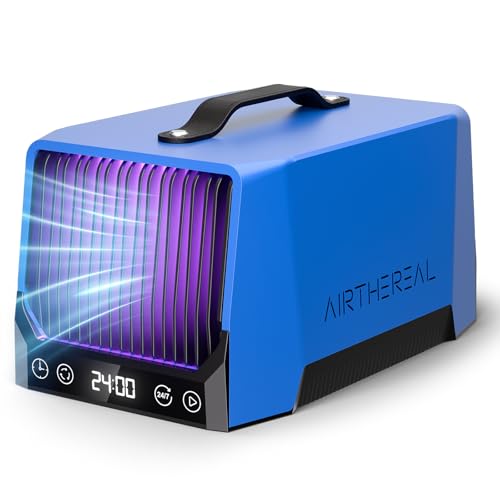 Airthereal DA25 Desktop-Ozongenerator – tragbares Ozongerät zur Geruchsbeseitigung von Rauch, VOCs und Tiergerüchen, für Ihr Haus, Garage, Auto und Räume bis 470m² (Blau) von AIRTHEREAL