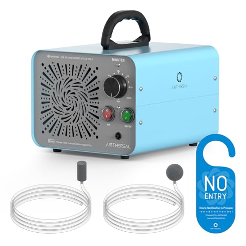 Airthereal MA25L Ozon-Generator 40.000 mg/h - Dual-Mode-Ozon-Gerät für Wasser und Luft Reinigung, Ozongerät mit hohem Ausstoß zur Geruchsbeseitigung - deckt bis zu 370 ㎡ ab von AIRTHEREAL