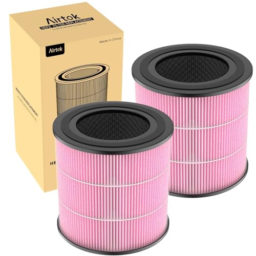 AIRTOK Luftreiniger AP0601 Ersatzfilter 2er Set, 4-Stufiges Filtersystem, H13 True HEPA Filter (Nur für Luftreiniger AP0601) von AIRTOK