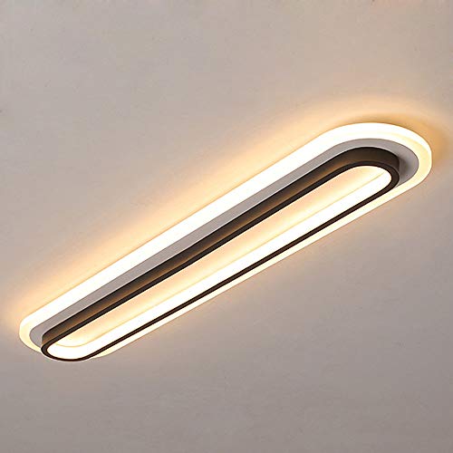 AIRUI LED Langer Streifen Deckenleuchte Unterputz Ganglampe Nordisch Modern Hauptbeleuchtung Für Korridor Portal Kanal Esszimmer Wohnzimmer,Black+WarmLight-58 * 15cm40W AIRUI LED Langer Streifen Deckenleuchte Unterputz Ganglampe Nordisch Modern Hauptbeleuchtung Für Korridor Portal Kanal Esszimmer Wohnzimmer,Black+WarmLight-58 * 15cm40W von AIRUI