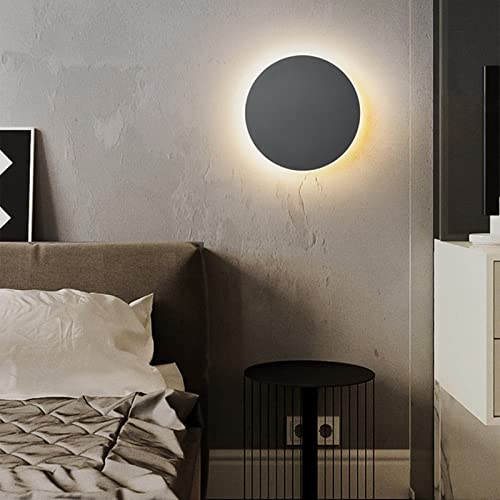 AIRUI LED Touch Wandleuchte Modern Mini Style Wandlampe Nordisch Einfach Innen Wandbeleuchtung Für Wohnzimmer Schlafzimmer Flur Treppe,Grey+Warm White-20cm 10W von AIRUI