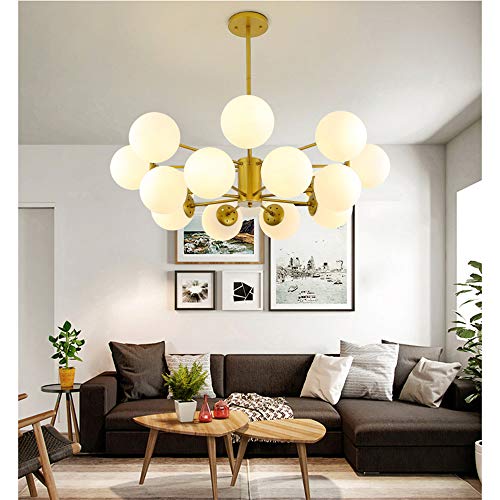 AIRUI Magic Bean Molekular Kronleuchter, LED Sputnik Pendelleuchte Postmodern Nordisch Kreativ Hängelampe Wohnzimmer Schlafzimmer Restaurantlampe,Gold+WarmLight-16Heads AIRUI Magic Bean Molekular Kronleuchter, LED Sputnik Pendelleuchte Postmodern Nordisch Kreativ Hängelampe Wohnzimmer Schlafzimmer Restaurantlampe,Gold+WarmLight-16Heads von AIRUI