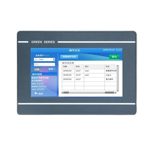 AIRUIXI HMI HMI-Touchscreen-Panel, 7 Zoll, GL070, GL070E, 800 x 480, Ethernet 1, HMI-SPS, CNC(GL070E(Ethernet)) von AIRUIXI