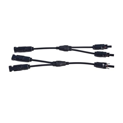 AIRUIXI Solarkabel 2/3/4IN 1OUT Solar Photovoltaik Panel Modul Parallel Adapter Männlich und Weiblich 2Y 4Y Solar Panel Kabel stecker Splitter Koppler(2Y-Red,3 Pairs (6pcs)) von AIRUIXI