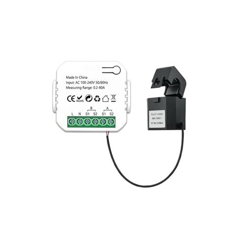 AIRUIXI Stromzähler Intelligenter Energiezähler Solar-PV-System Stromproduktion Verbrauch Bidirektionaler Überwachungszähler APP-Steuerung CT(1CT) von AIRUIXI