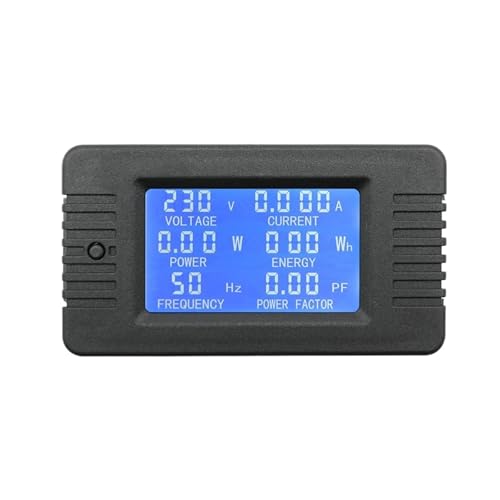 AIRUIXI Stromzähler PZEM 5A 10A 100A Batteriekapazitätstester AC80-260V 6in1 Spannungsstrom Leistungskapazitätsmesser Widerstandsfrequenzmesser(PZEM-020 0-10A) von AIRUIXI