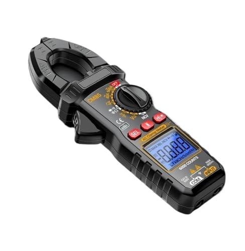 AIRUIXI Stromzange 600A Stromzange Berührungslose Leistungsmessung 6000 Zählen NCV Elektriker Multimeter Testwerkzeug(Black) von AIRUIXI
