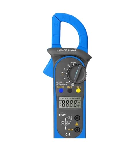 AIRUIXI Stromzange Digital-Multimeter Clamp Amperemeter Transistor Kondensator Tester Power Test Automotive Spannung Tester(Blue) von AIRUIXI