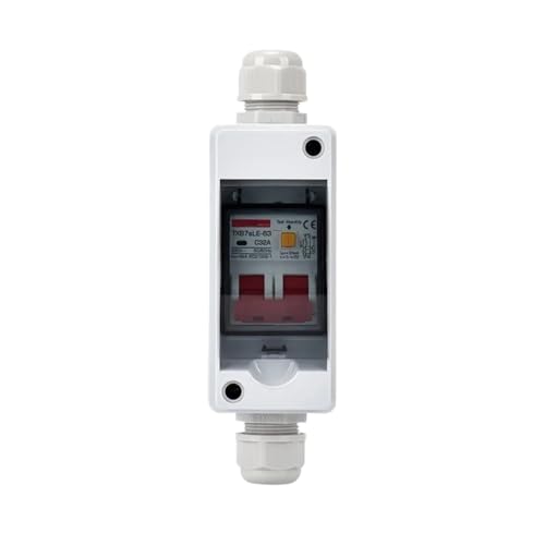 AIRUIXI Verteilerkasten Elektrische Verteilung Box IP65 Mit AC Circuit Breaker RCBO FI-SCHUTZSCHALTER 16A 20A 25A 32A 63A Blitz Schutz Leckage Schutz(HT2-RCBO,32A) von AIRUIXI