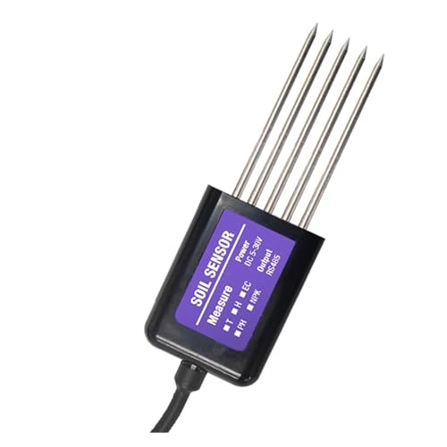 AIRUIXI bodentester RS485 Modbus Bodensensor 7 in 1 Messen Sie Bodenfeuchte Temperatur Luftfeuchtigkeit EC PH NPK(TH-EC-PH-NPK) von AIRUIXI