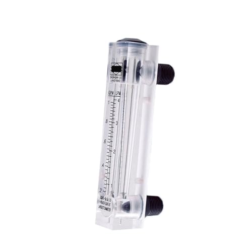 AIRUIXI durchflussmesser 0,5-5Gpm 2-18Lpm Rotameter-Durchflussmesser Acrylplatte Wasserdurchflussmesser 1/2 Wassermesszähler LZM-15(0.5-5GPM) von AIRUIXI