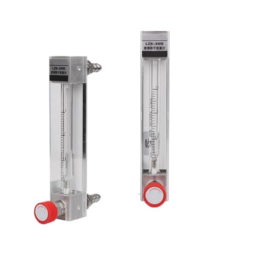 AIRUIXI durchflussmesser LZB-3WB Glasrohr-Rotameter-Durchflussmesser Flüssigwasser-Durchflussmesser Gereinigtes Wasser Variabler Bereich Durchflussmesser mit Schwimmer(10-100ml-min-Gas) von AIRUIXI