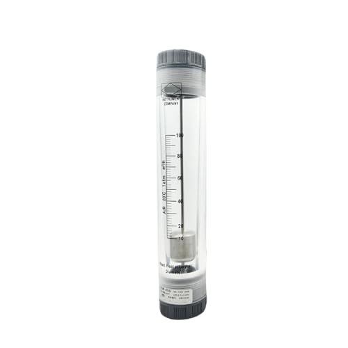 AIRUIXI durchflussmesser LZM-20G Pipeline Acryl Luftdurchflussmesser Rotameter 6-60Nm3/h Inline-Typ G3/4 Innengewinde for Druckluftsystem(Liq-1-10GPM-4-36LPM) von AIRUIXI