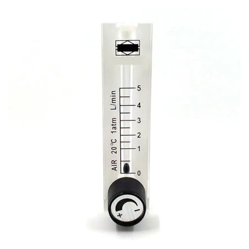 AIRUIXI durchflussmesser LZQ-6 0-5LPM Luftmengenmesser mit Regelventil for Sauerstoffanschluss. Kann den Durchfluss einstellen(1-10LPM) von AIRUIXI