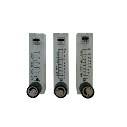 AIRUIXI durchflussmesser LZQ-6 Luftmengenmesser mit Regelventil for Sauerstoff Conectrato 0-5LPM 2-10LPM 2-20LPM(0-5LPM) von AIRUIXI