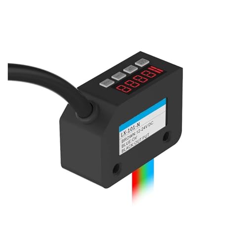 AIRUIXI lichtschranke Farbsensor Lichtschranke RGB Markierungserkennung Abweichungskorrektur 12-24V DC NPN PNP Differenzierung(NPN) von AIRUIXI