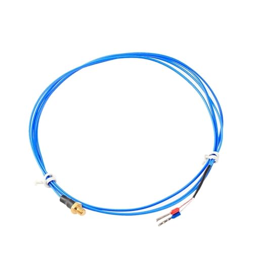 AIRUIXI temperaturfühler K-Typ M3/M4 3D-Drucker-Schrauben-Thermoelement-Kupfersonden-Temperatursensor mit 0,5/1 m wasserdichtem PTFE-Kabel(K Type M4 0.5M) von AIRUIXI