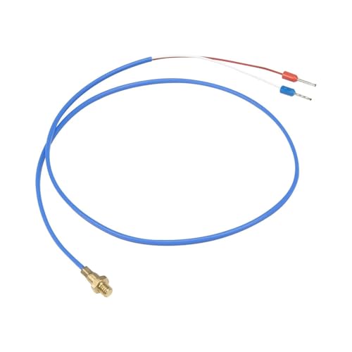 AIRUIXI temperaturfühler K-Typ M3 M4 Schraubenkopf 0,5 m Kunststoffkabel 3D-Drucker Thermoelement Schraubentemperatursensor(M3 6x6.8mm Bolt hex) von AIRUIXI