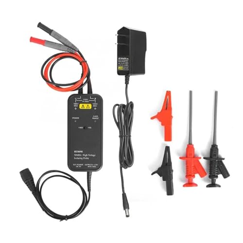 Differenzialtastkopf Oszilloskopsonde, isolierte Hochspannungs-Differenzialsonde, 50–100 MHz, Bandbreite 1/50, 1/500, zweistufige Dämpfung(HT8050(50MHZ)) von AIRUIXI