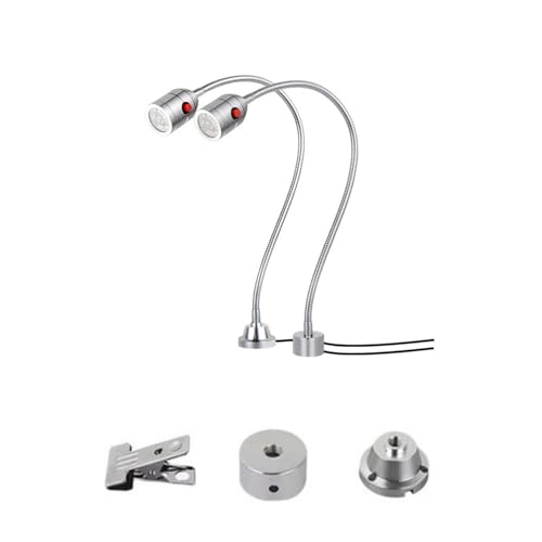 Drehmaschine Arbeitslicht 5W LED Maschine Werkzeug Arbeit Licht 24V 220V Jade Carving Lampe Industrielle Punch Tisch CNC Drehmaschine Beleuchtung(220v fixed base NO plug) von AIRUIXI