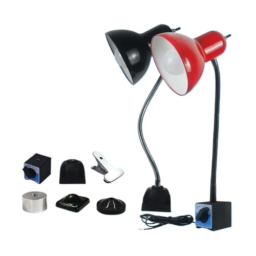 Drehmaschine Arbeitslicht LED Maschine Werkzeug Arbeits Lampe 220V Magnetische CNC Maschine Werkzeug Lampe 24V Stanzen Fräsen Maschine Lampe Mechanische(Round magnetic base,24V_10W) von AIRUIXI