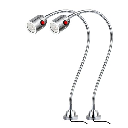 Drehmaschine Arbeitslicht LED-Werkzeugmaschinen-Arbeitsleuchte 110 V 220 V Jade-Schnitzlampe Industrielle Punch-Beleuchtung Tischlampe 1 W 3 W 5 W(5w 500mm US) von AIRUIXI