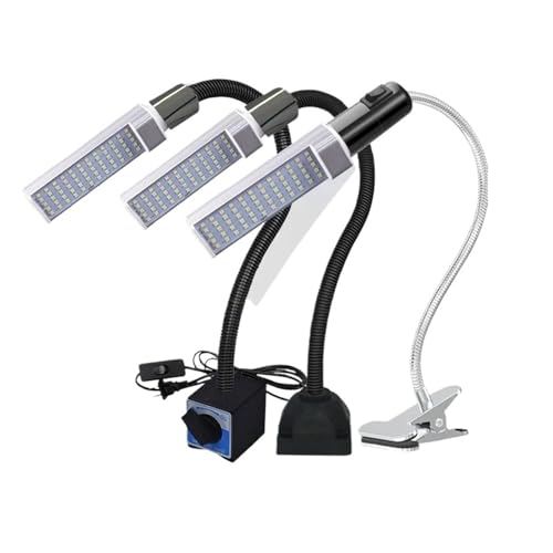 Drehmaschine Arbeitslicht Led Maschine Werkzeug Arbeits Licht CNC Werkstatt Beleuchtung Mais Lampe for industrielle Ausrüstung 110-220V Licht(Round magnet 20W,EU) von AIRUIXI