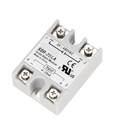 Halbleiterrelais 1 stück/5 stücke SSR-25LA SSR-40LA Solid State Relais SSR Strom Typ Regler Spannung Regler AC24-480V Ausgang 4-20mA Modul Eingang(5pcs,SSR-25LA) von AIRUIXI