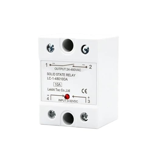 Halbleiterrelais 1 stück SSR Relais DC ZU AC DC ZU DC AC ZU AC Solid State Relais Einphasig 10A 25A 40A 60A 80A 100A 120A 200A 240A LC-1-DA/AA/DD(DC-DC,40A) von AIRUIXI