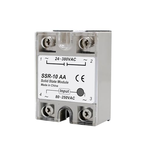 Halbleiterrelais 1 stücke Solid State Relais Einphasig Nicht-kontaktieren SSR DC Zu DC AC Zu AC DC Zu AC 24-380VAC 10A 25A 40A 50A 60A 80A 100A(AC-AC,25A) von AIRUIXI