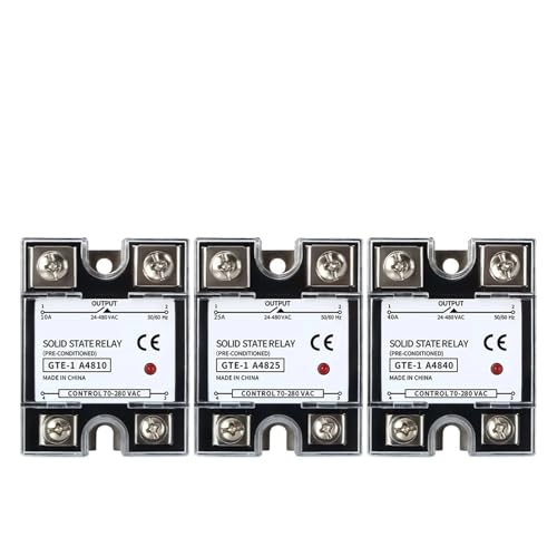 Halbleiterrelais 1pc Solid State Relais Einzigen SSR-10/25/40AA Kunststoff Abdeckung SSR Steuer Relais(25A-AC control AC) von AIRUIXI