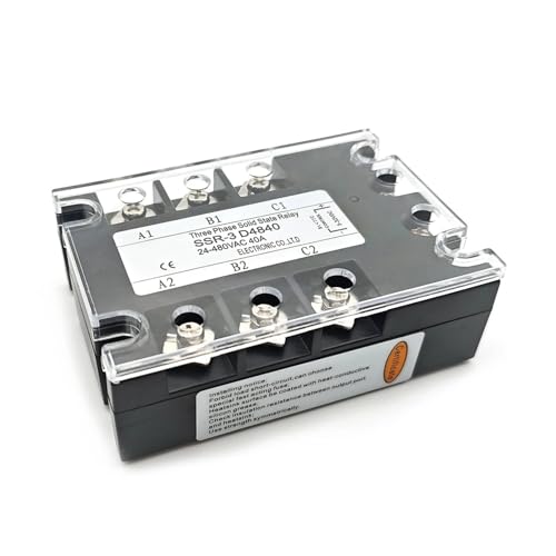 Halbleiterrelais DA Dreiphasiges Halbleiterrelais 25A 40A 60A 80A 100A 120A 150A 200A DC ZU AC 3-phasiges SSR 3-32V DC-Steuerung 24-480V AC(SSR-3 D48120) von AIRUIXI
