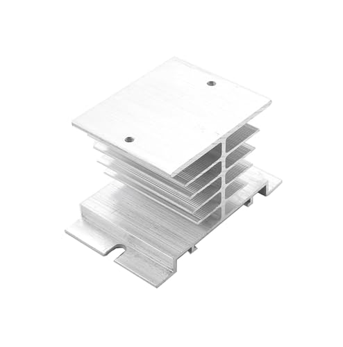Halbleiterrelais Halbleiterrelais SSR 10DA 25DA 40DA DC-Steuerung AC weißes Shell einphasig ohne Kunststoffabdeckung(1pc,Heat Sink) von AIRUIXI