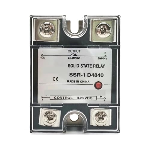 Halbleiterrelais SSR-1 SSR-D4825 25A 40A 60A 80A Einphasiges Halbleiterrelaismodul Eingang DC 3-32V Ausgang AC 24-480V DA(SSR-1-D4825) von AIRUIXI