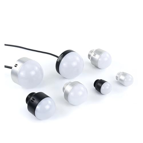 Industrielle Warnleuchten 30/50/70mm Dreifarbige Alarmanzeige LED Metallsummer 24V Werkzeugmaschinen-Signalleuchte(50B-AB-Silent) von AIRUIXI
