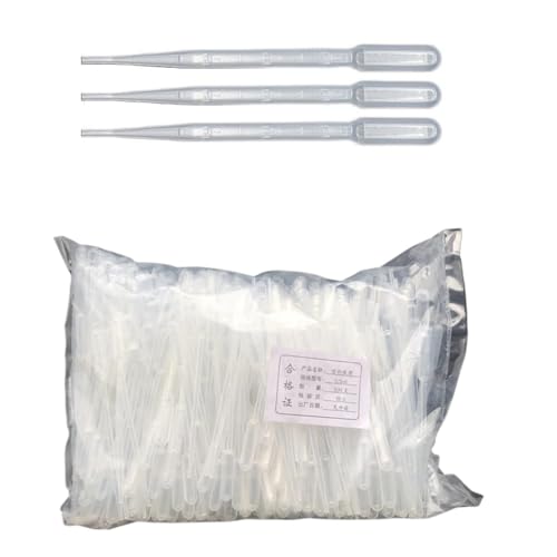Laborpipette 0,2/0,5/1/2/3 ml Einweg-Transferpipetten aus Kunststoff(1ml 100pcs) von AIRUIXI