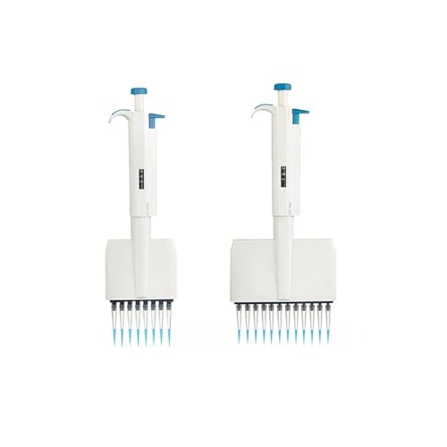 Laborpipette 1 Stück 8/12 Kanäle Mehrkanal 0,5 μl-300 μl Pipette mit variablem Volumen Manuell Digital Einstellbare Mikropipette(8 Channels 0.5-10ul) von AIRUIXI