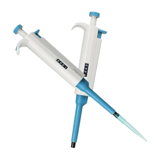 Laborpipette 1pc Lab Single Channel Kunststoff Automatische Pipette Einstellbare Mikropipette mit Pipettenspitzen(0.1-2.5ul) von AIRUIXI