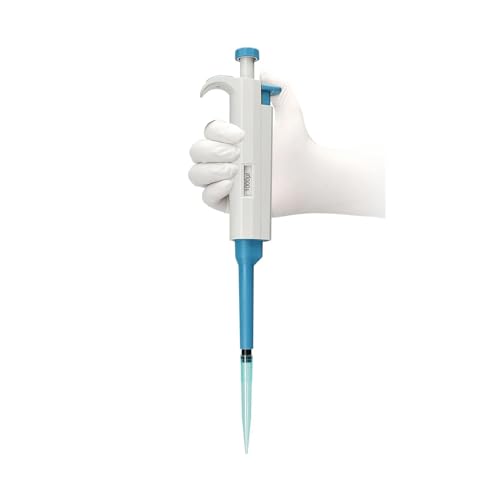 Laborpipette 5ul-5000ul Labor-Digital-Einkanal-Mikropipette mit festem Bereich und Pipettenspitze(200ul) von AIRUIXI