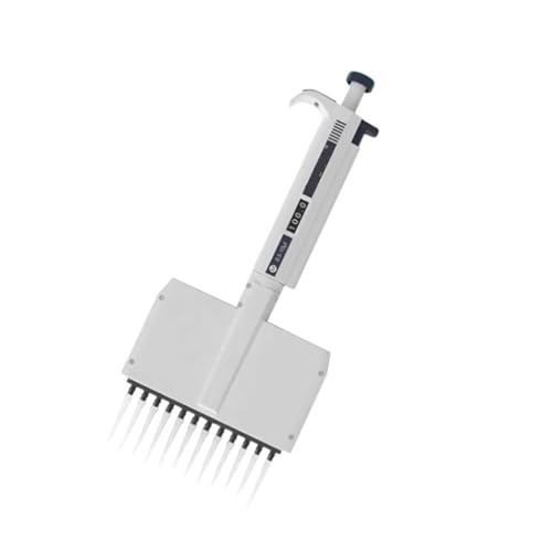 Laborpipette 8-Kanal-Pipette, 12-Kanal-Mehrkanal-Pipette, manuelle digitale einstellbare Mikropipette for das Labor(12 Channels 0.5-10ul) von AIRUIXI