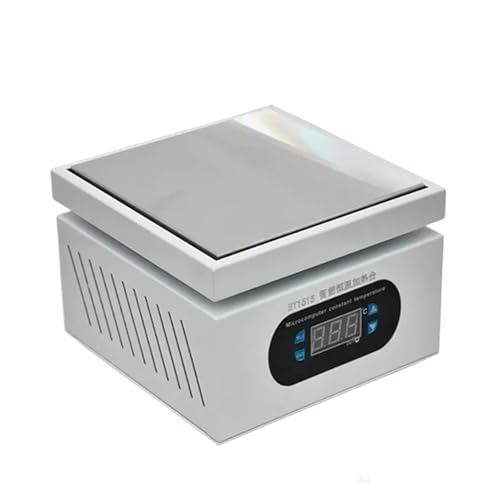 Lötstation Heizplatte 150 * 150mm Heizstation Elektronische Heizplatte Tisch Vorwärmplattform 0~400 ℃ for BGA PCB SMD Telefon LCD Touchscreen Reparatur(BY1515 220V EU) von AIRUIXI