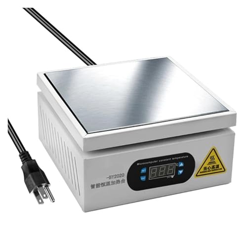 Lötstation Heizplatte 200 * 200mm Heizstation Elektronische Heizplatte Tisch Vorwärmplattform 0~400 ℃ for BGA PCB SMD Telefon LCD Touchscreen Reparatur(110V US) von AIRUIXI