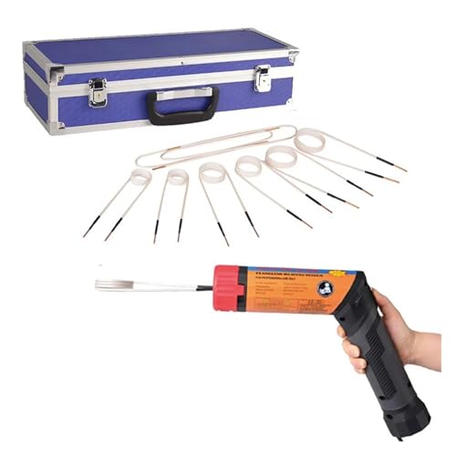 Magnetische Induktionsheizgerät 1100W Handheld Induktion Heizung Flammenlose Taschenlampe Heizung 220V/110V Bolzen Entfernen Wärme Werkzeug(110V Black,US) von AIRUIXI