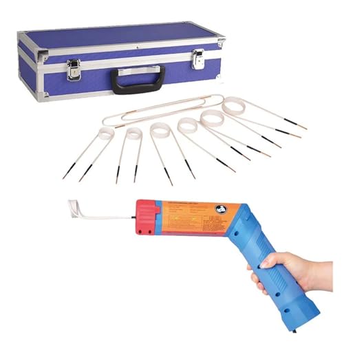Magnetische Induktionsheizgerät 1100W Handheld Induktion Heizung Flammenlose Taschenlampe Heizung 220V/110V Bolzen Entfernen Wärme Werkzeug(220V Blue,US) von AIRUIXI